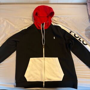 Polo Ralph Lauren Black and Red Hoodie